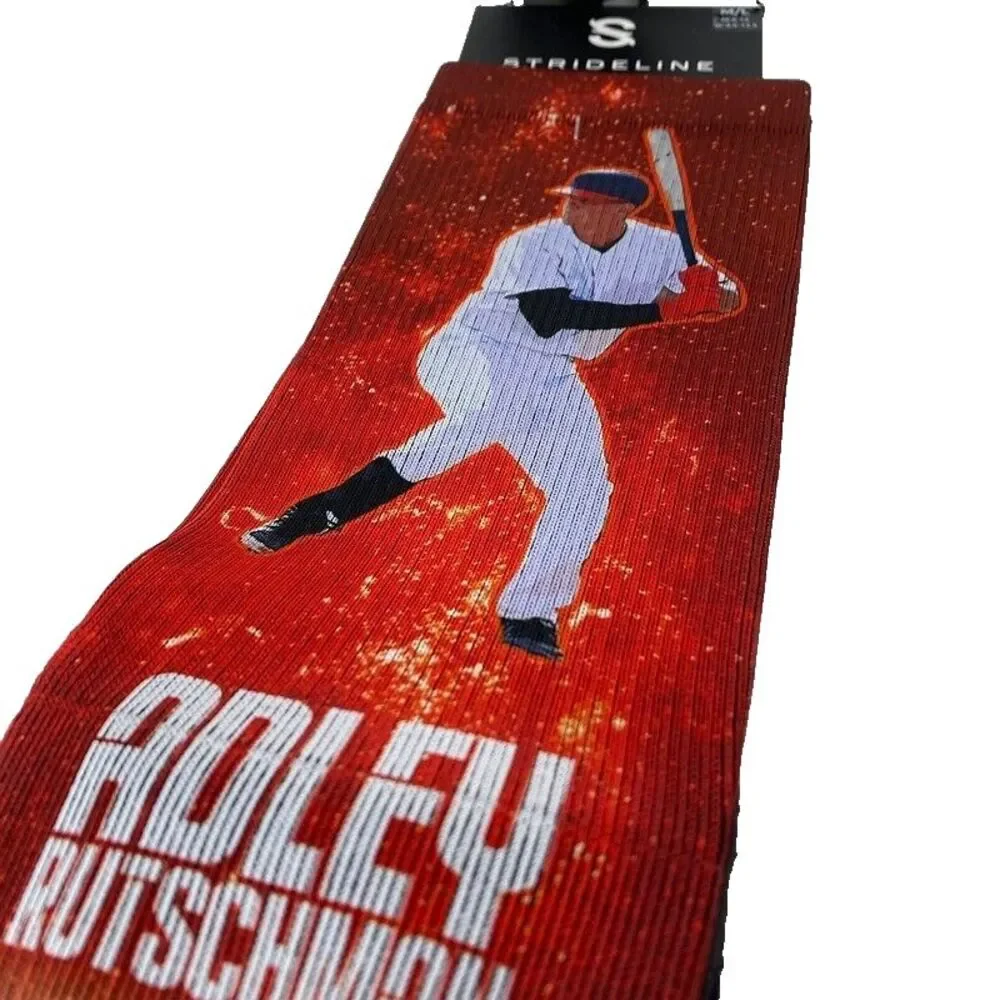 NEW Adley Rutschman Baltimore Orioles Socks 1 Pair Size L/M 8-12 MLB Baseball‎